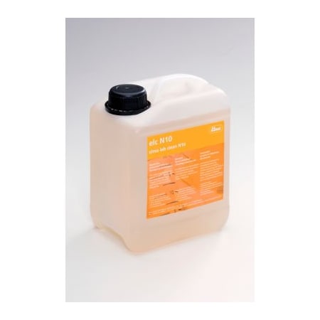 Tovatech Elma Lab Clean N10 Ultrasonic Cleaning Solution for the Laboratory, 7.1 pH, 10 L 800 0077